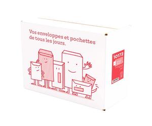 Boîte de 250 pochettes administratives, enveloppes à ouverture latérale, kraft brun 229x324 mm budget