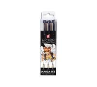Sakura Feutres Pigma Micron Manga – Boîte de 3 – Multicolore G