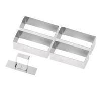 Boîte de 4 rectangles et poussoir inox G