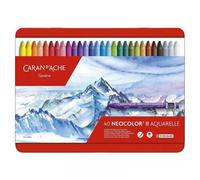 Boite De 40 Pastels À La Cire Aquarellables - Caran D'ache