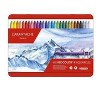 Boite de 40 pastels à la cire aquarellables - Caran d'Ache G