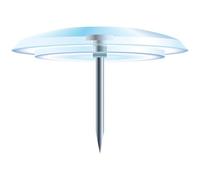 Boîte de 40 punaises - Hauteur de pointe 7mm - 10mm de diamètre - Cristal translucide