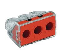 Borne de polarité WAGO 773-173 Nombre de pôles: 3 transparent, rouge 50 pc(s)