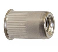 Boite de 50 écrous crantés ACTON à sertir - Tête affleurante Inox A2 - 62633