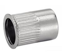 Boite de 50 écrous crantés ACTON à sertir - Tête affleurante Inox A2 - 62633