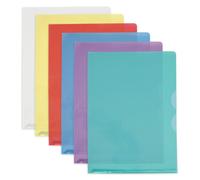 Boîte de 50 Pochettes-coin Oxford Fard'Or A4 PVC lisse épaisseur 14/100ème coloris assortis