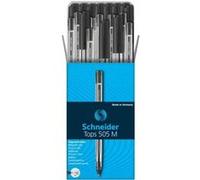 Boîte de 50 stylos à bille - Noir - Pointe moyenne - Schneider - Tops 505 M Noir