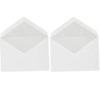 Boîte de 500 enveloppes blanches C6 114x162 80 g/m² gommées (Lot de 2)