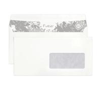 Boite de 500 enveloppes Forever Blanches 100% recy L-110x220mm - Auto-Adhésives - 80g/m2 - Fenêtre Papier Cristal 45x100 (position 20/20) - Blanc