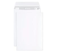 Boite de 500 Pochettes Blanches C5-162x229mm - Auto-Adhésives - 90g/m2 - Blanc