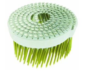 Boite de 5250 clous rouleau Plat 2.5x55mm Annelé Inox304 tête bombée lien plastique