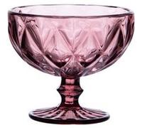 Boite de 6 coupes de glace Diamond 35 cl rose - Trend'up - Rose - Verre Rose G