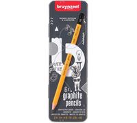Boîte De 6 Crayons Graphite - 1H 2H Hb 1B 2B 4B - Bruynzeel