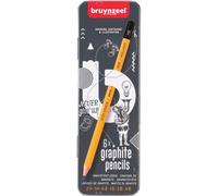 Boîte De 6 Crayons Graphite - 1h 2h Hb 1b 2b 4b - Bruynzeel