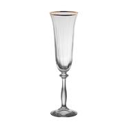 Boîte de 6 flûtes Angela filet or 19 cl