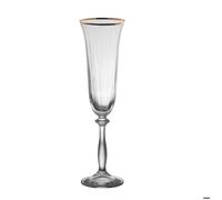 Boîte de 6 flûtes Angela filet or 19 cl - Table Passion