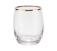 Boite de 6 gobelets bas Waterfall filet or 30 cl