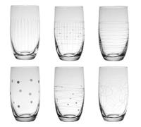 GRAPHIK Gobelet Haut Verre Gravé 33 cl - Les 6