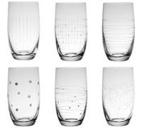 GRAPHIK Gobelet Haut Verre Gravé 33 cl - Les 6