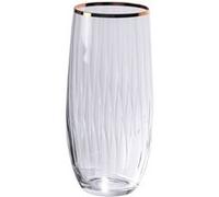 Boite de 6 gobelets hauts filet or 35 cl - Table Passion - Transparent / Cristal - Verre Cristallin Transparent G