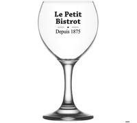 Boîte de 6 verres à pied Bistrot 21 cl - Trend'up