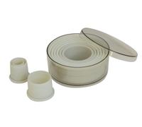 Boite de 9 decoupoirs ronds unis plast