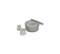 BOITE DE 9 DECOUPOIRS CANNELES RONDS PLASTIQUES 2A10CM