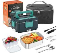 Boîte de chauffage électrique pour repas, design portable, capacité de 2,5 litres, compatible 12V et 220V