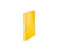 Boîte de classement à élastique polypropylène dos de 3 cm jaune WOW - Lot de 5 - Vert