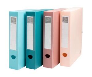Boîte de classement à pression dos 60mm PP recyclé Skandi - Couleurs assorties