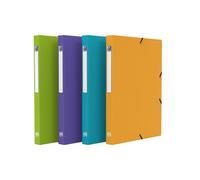 Oxford Boîte de classement Memphis plastique 24×32 cm dos 2,5 cm - couleurs mode assorties