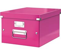 Boîte de classement Click & Store A4 rose Pack de 6 pièces