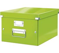 Boîte de classement Click & Store Wow A4 carton gris vert paquet de 6