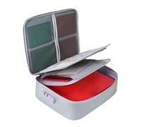 Boîte de classement ignifuge pour documents | Boîte de rangement isolée à la chaleur 1200 °C - Boîte de rangement pour archives, passeport, certificats, électroniques, bijoux, cartes, objets de valeur