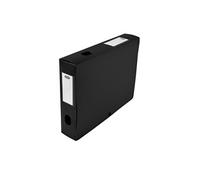 Boîte de classement plastique dos 8 cm Noire