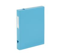 Boîte de classement plastique Viquel Class Doc - Essentiel Recycle - dos 4 cm - turquoise