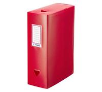 Boîte de classement plastique Viquel Essentiel dos 10 cm - rouge