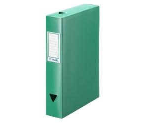 Boîte de classement plastique Viquel Essentiel dos 6 cm - verte