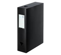 Boîte de classement plastique Viquel Essentiel dos 8 cm - noire