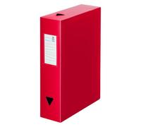 Boîte de classement plastique Viquel Essentiel dos 8 cm - rouge