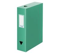 Boîte de classement plastique Viquel Essentiel dos 8 cm - verte