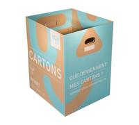 Boîte de collecte pour le tri et le recyclage des emballages carton - Lot de 3