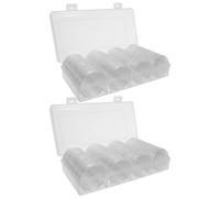 Boîte de Collection de 41mm en Plastique Transparent | Capuchon Rigide Ps Pp, Boîte à Couvercle Scellé, Protection Poussière Humidité, pour Pièces et Médailles