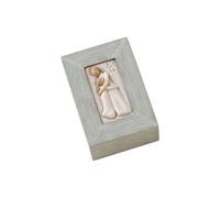 Enesco - Boite de collection Willow Tree - Mère et Fille - Hauteur: 5.5 cm - Largeur: 9.4 cm - Profondeur: 13.6 cm GRIS G