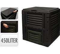 Boîte De Compostage 450 L Couleur Noire 80x80x81cm Progarden