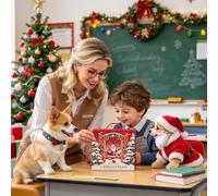 Boîte de compte à rebours de l'Avent à remplir vide 24 jours - Décoration | Boîte de compte à rebours de Noël à remplir pour bonbons, chocolat, fondant, bijoux pour enfants, garçons, filles, parents