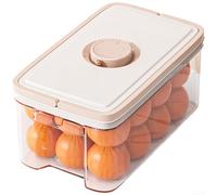 Boîte de conservation alimentaire réutilisable 3,6 l | Système de micro-aspiration, bloque la fraîcheur, empêche l'oxydation, couvercle coulissant pour l'accès, plastique