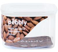 Boîte De Conservation Carrée En Verre 500ml - Pebbly