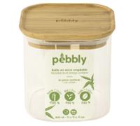 Boîte De Conservation Carrée - En Verre Et Bambou 800ml - Pebbly