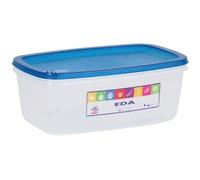Boîte de conservation - EDA - Naturel 3L rectangle - compatible congélateur et lave-vaisselle - turquoise